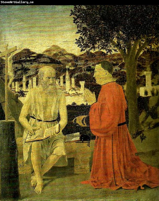 Piero della Francesca saint jerome and a worshipper